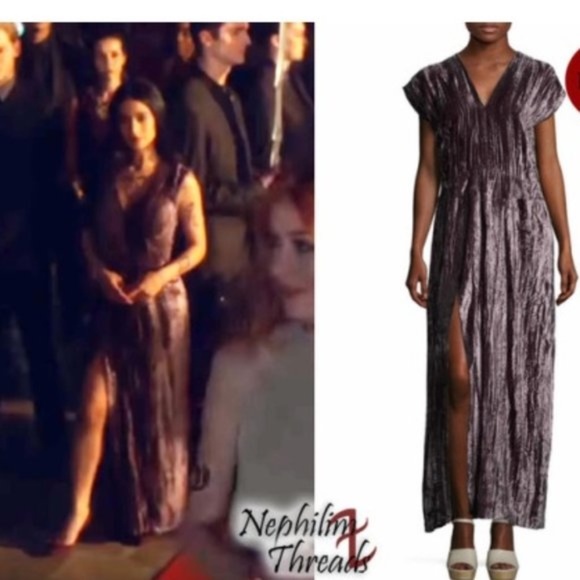 HORSES ATELIER LONG VELVET DRESS - Picture 1 of 9